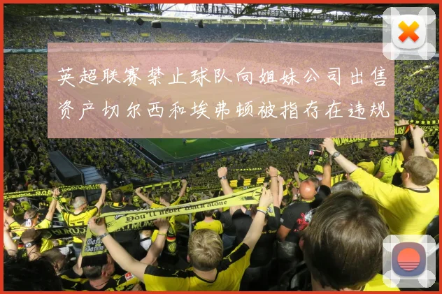 英超联赛禁止球队向姐妹公司出售资产切尔西和埃弗顿被指存在违规行为